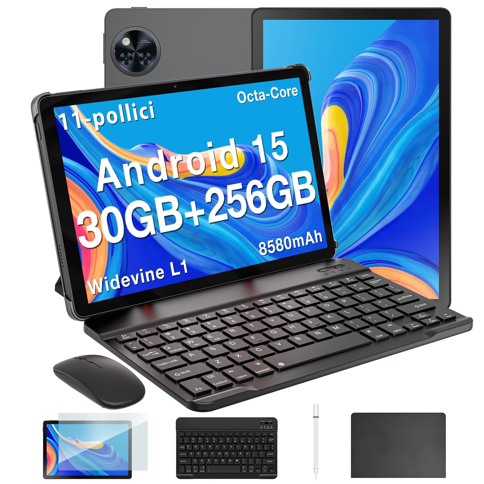 U11 Pro VIP 30 GB RAM + 256 GB ROM 11 pollici 5060 mAh Android 15 Tablet - Image 5